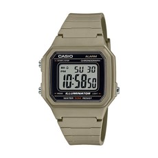 CASIO 卡西歐 手錶 W-217H-5A, 卡其色, 1支