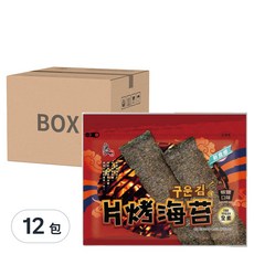 良澔 片烤海苔, 椒鹽口味, 酥脆海苔, Vegan全素, 32g, 12包
