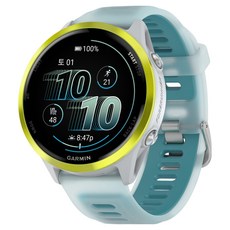 가민 러닝 GPS 스마트워치 47mm 포러너 570, GPS + 블루투스, 3.54cm, 화이트스톤 + 앰프 엘로우 GPS + 블루투스, 3.54cm, 화이트스톤 + 앰프 엘로우