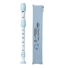 DABell 德式高音直笛 DSR-310G 藍色，兒童音樂啟蒙樂器，附收納袋, 1個