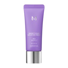 MISSHA 台灣公司貨 完美遮瑕BB霜 SPF50+ PA++++, No.21白皙色, 20ml, 1條