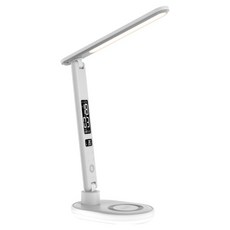 아이노트 무선 고속 충전 시계 알람 LED 스탠드 LS300WC, 화이트
