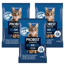 프로베스트 고양이 캣 블루 120g, 헤어볼, 40g, 3개