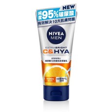 NIVEA 妮維雅 男士玻尿酸10效維他命潔面乳150g，深層清潔、保濕，展現男士健康肌膚, 150g, 1條