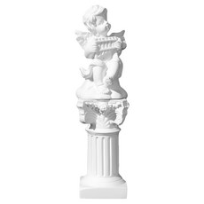 Rosethera樂器天使迷你石膏像室內擺飾盤