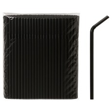 Swan伸縮吸管 黑色 7*240mm, 1個, 500件