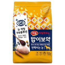 하림펫푸드밥이보약 강아지 반짝이는 눈 기능성 사료, 눈물개선/눈건강, 3.4kg, 1개