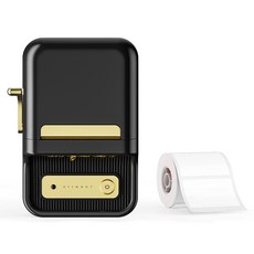 NIIMBOT B21 Pro 標籤機 附標籤紙, 1組, 黑色