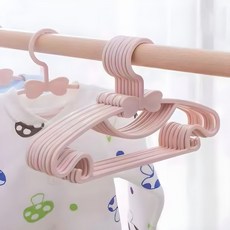AriSLab 防滑防肩部變形幼兒嬰兒衣架, 粉色, 20個