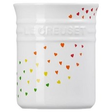 LE CREUSET 瓷器器皿座 1L, 繽紛愛心白, 1個