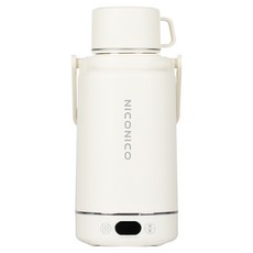 NICONICO 旅行用雙電壓熱水壺 NI-TK2419 1.2L, 1個, 白色