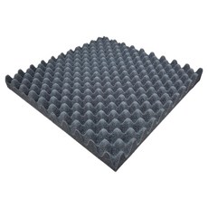 Dr.House玄關門DIY施工凝膠壁紙損傷防止雞蛋型耐燃隔音墊 25*25cm 50T, 1個, 炭灰色