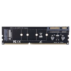 Comsmart DDR3轉換轉接卡 M.2 NGFF SSD Key B to DDR4 SATA 22P 轉換卡 SW520, 1個