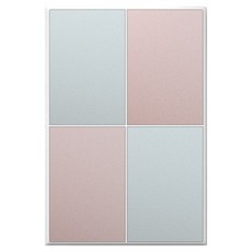 TILINS Gallery通訊空白板 蒙蓋 1個用 薄荷玫瑰+白色