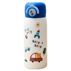 모던하우스 아동용 분해가 간편한 DIY 스티커 보온병, 플레이베어, 360ml, 1개