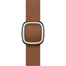 Apple 정품 2025 애플워치 모던 버클, 카라멜, 1개, 42mm, Large