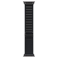 Apple 정품 2025 애플워치 알파인 루프, 블랙/블랙 티타늄, 1개, 49mm, Small