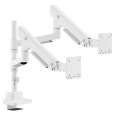 카멜마운트 듀얼 초 고중량 폴타입 모던 모니터암 MPD1PH, 화이트, 1개
