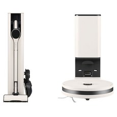LG전자 코드제로 오브제컬렉션 무선청소기 A9 + 로봇청소기 R5 세트 AI937WA-R 방문설치, 카밍베이지(무선청소기), 카밍베이지(로봇청소기)