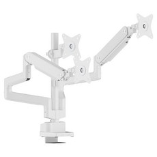 카멜마운트 트리플 벽면 밀착형 폴타입 모니터 거치대 CMA2T27, 화이트, 1개