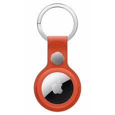 Apple 2026 AirTag 精細織紋鑰匙圈 A3363, 狐橙色, 1個