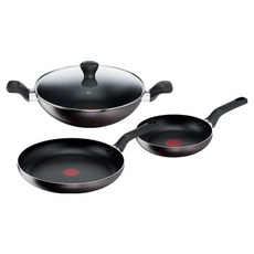 테팔 티타늄 1X 브라운 프라이팬 세트 4개, 1세트, 프라이팬 20cm + 프라이팬 28cm + 볶음팬 28cm + 뚜껑 28cm