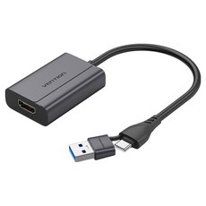 벤션 C타입 USB to HDMI 영상 변환 컨버터 어댑터, 1개, ACYHB