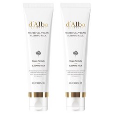 달바 워터풀 비건 슬리핑팩, 2개, 60ml