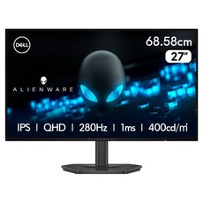델 QHD 에일리언웨어 27 280Hz 1ms 피벗 게이밍 모니터, 68.58cm, AW2726DL