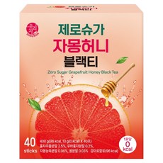 우리차 제로슈가 자몽허니블랙티, 10g, 1개, 40개입