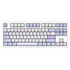 한성컴퓨터 유무선 기계식 텐키리스 키보드, KTT저소음블루, TFG Cloud Max CL, 동그리 키캡 블루베리스무디