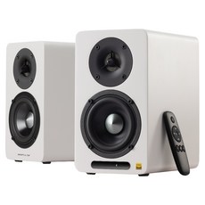 에디파이어 Hi Fi 데스크테리어 북쉘프 블루투스 스피커, 매트 화이트, AIRPULSE A60