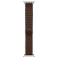 애플워치 트레일 루프, 다크 엄버 / 내추럴 티타늄, 49mm, M/L