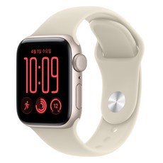 Apple 2026 애플워치 SE3 알루미늄 케이스, 스타라이트, 40mm, GPS, 샌드, M/L