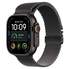 Apple 2026 애플워치 Ultra 4, 블랙, 49mm, GPS+Cellular, 블랙 티타늄 밀레니즈 루프, Large