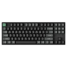 키크론 K8Ultra유무선텐키리스RGB기계식핫스왑키보드, 블랙, K8U-J11, 라이트 저소음 바나나축
