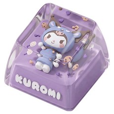 로이체 산리오 캐릭터즈 시즌2 포인트 커스텀 레진 키캡, KUROMI, SAN-RKC-E-KU, 제조사축