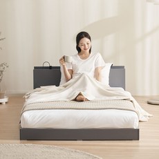 소소이에 히쿠 저상형 침대 프레임 단품 방문설치, 그레이