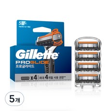 Gillette 吉列 2024 ProGlide手動刮鬍刀片, 4件, 5個