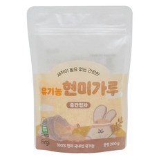 퍼기 유아용 유기농 현미가루 가루입자 초기, 200g, 1개