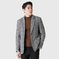 단군 남성용 소프트울 터치 체크자켓