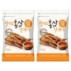 蜂蜜紅蔘片, 100g, 2包