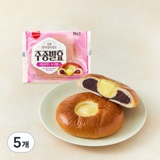 삼립 주종발효 카스타드 단팥빵, 105g, 1개입, 5개