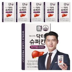 에이치엘사이언스 닥터슈퍼칸 밀크씨슬 루테인 27g, 30정, 6개