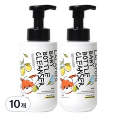 케이맘 랄라포포 유아용 젖병식기세정제 거품형 쿨라임향, 500ml, 10개
