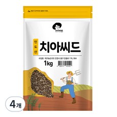 엉클탁 치아씨드, 1kg, 4개