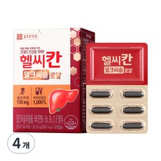 종근당건강 헬씨칸 밀크씨슬 로얄 24g, 30정, 4개