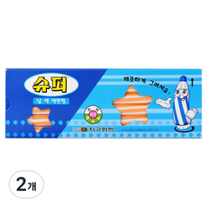 지구화학 슈퍼 색연필 낱색 연주황 12p, 2개, 1색