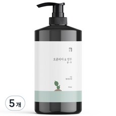 살림백서 오푼티아 앤 밤부 퍼퓸 샴푸 체리블라썸, 500ml, 5개