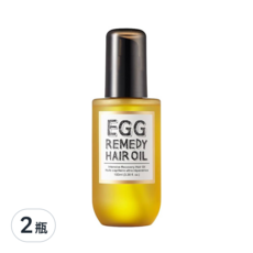 too cool for school 白滑雞蛋護髮油, 100ml, 含蛋黃油蛋白質, 修護受損髮絲, 2瓶